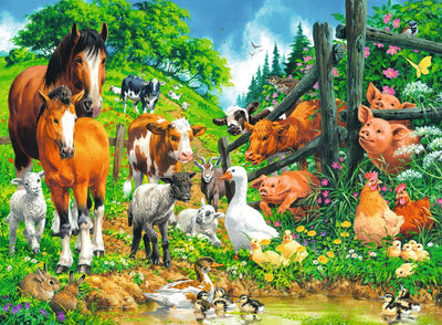 100pc Animal Get Together Puzzle