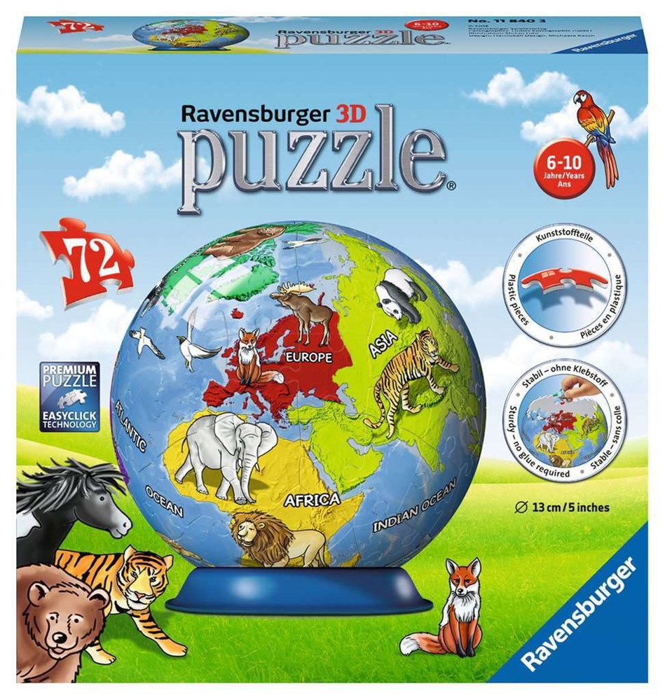 72pc Childrens Globe Puzzleball