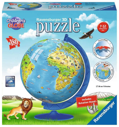 180pc Childrens Globe 3D Puzzleball