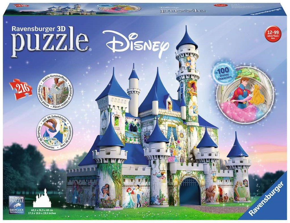 216pc Disney Princesses Castle 3D Puzzle