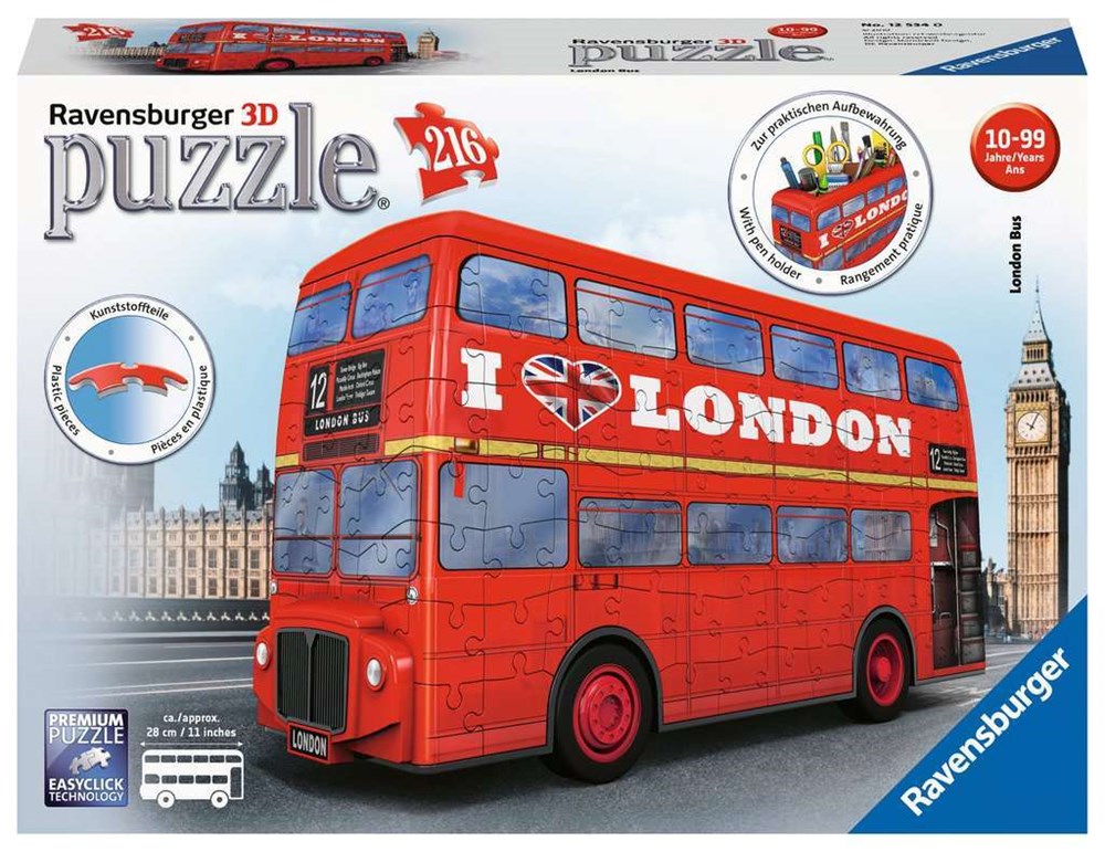 216pc 3D London Bus
