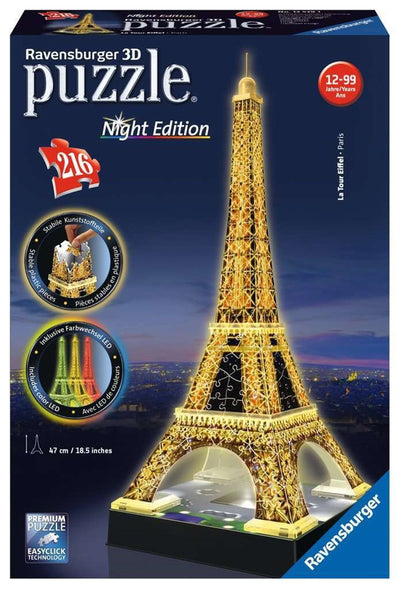 216pc Eiffel Tower at Night 3D Puzzle