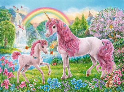 100pc Magical Unicorns w/ Coloring Book