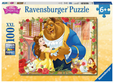 100pc Disney Belle and Beast Puzzle GLITTER