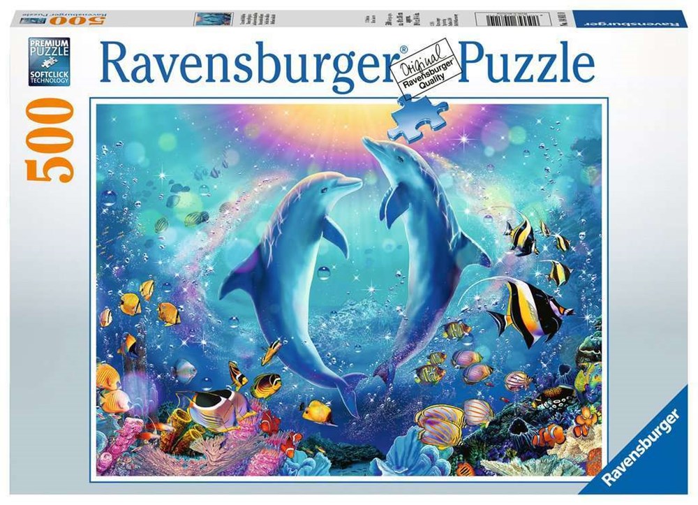 500pc Dancing Dolphins