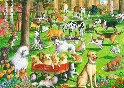500pc At the Dog Park Large Piece Format