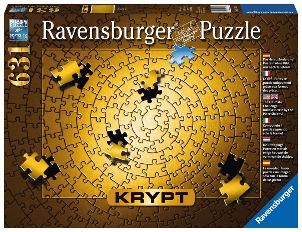 631pc KRYPT Gold Spiral Puzzle