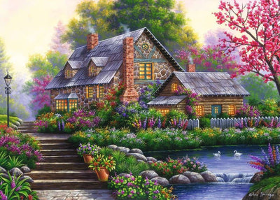 1000pc Romantic Cottage Puzzle