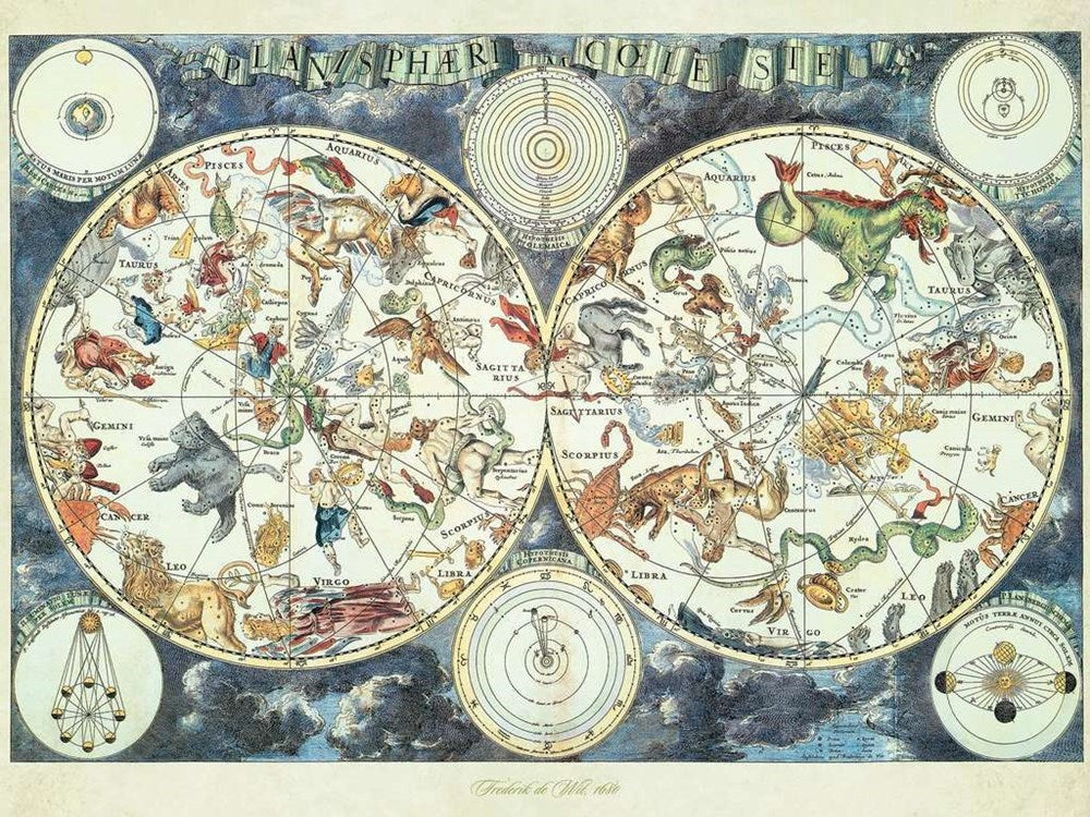 1500pc World Map of Fantastic Beasts