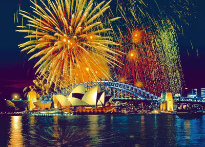 1000pc Fireworks over Sydney Australia