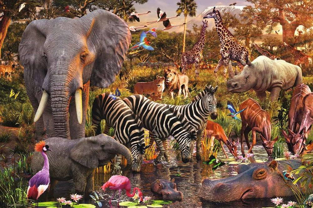 3000pc African Animal World Puzzle