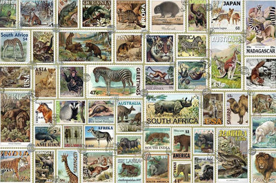 3000pc Animal Stamps