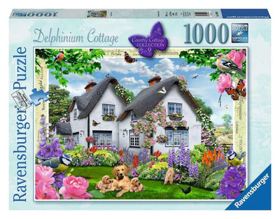 1000pc Delphinium Country Cottage