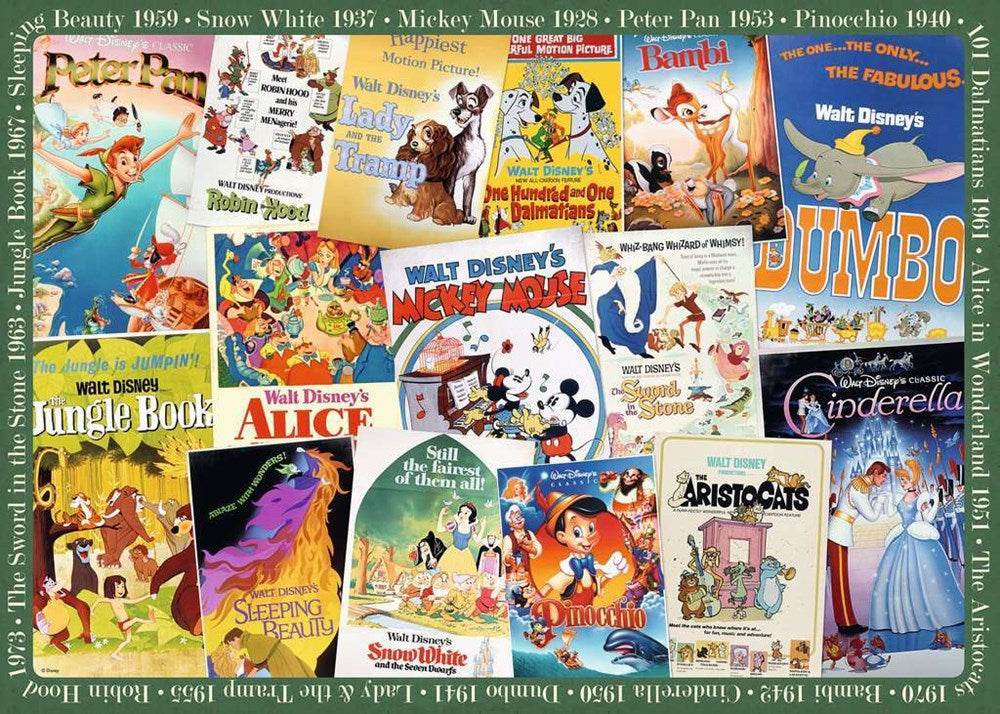 1000pc Disney Vintage Movie Posters Puzzle