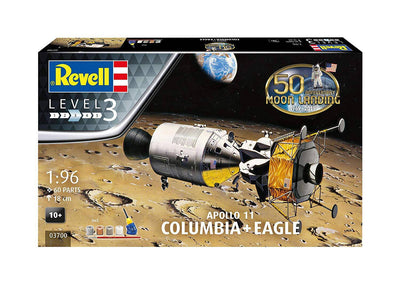 Revell - 1/96 Apollo 11 "Columbia" & "Eagle"  (50th Anniversary Moon Landing)