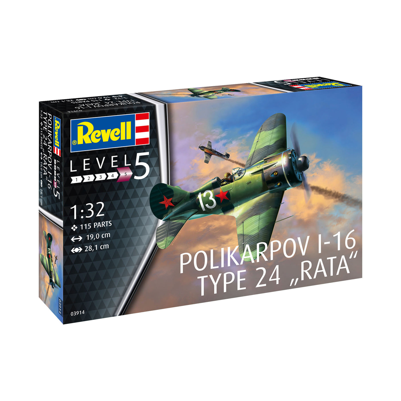 Revell - 1/32 Polikarpov I-16 "Rata"