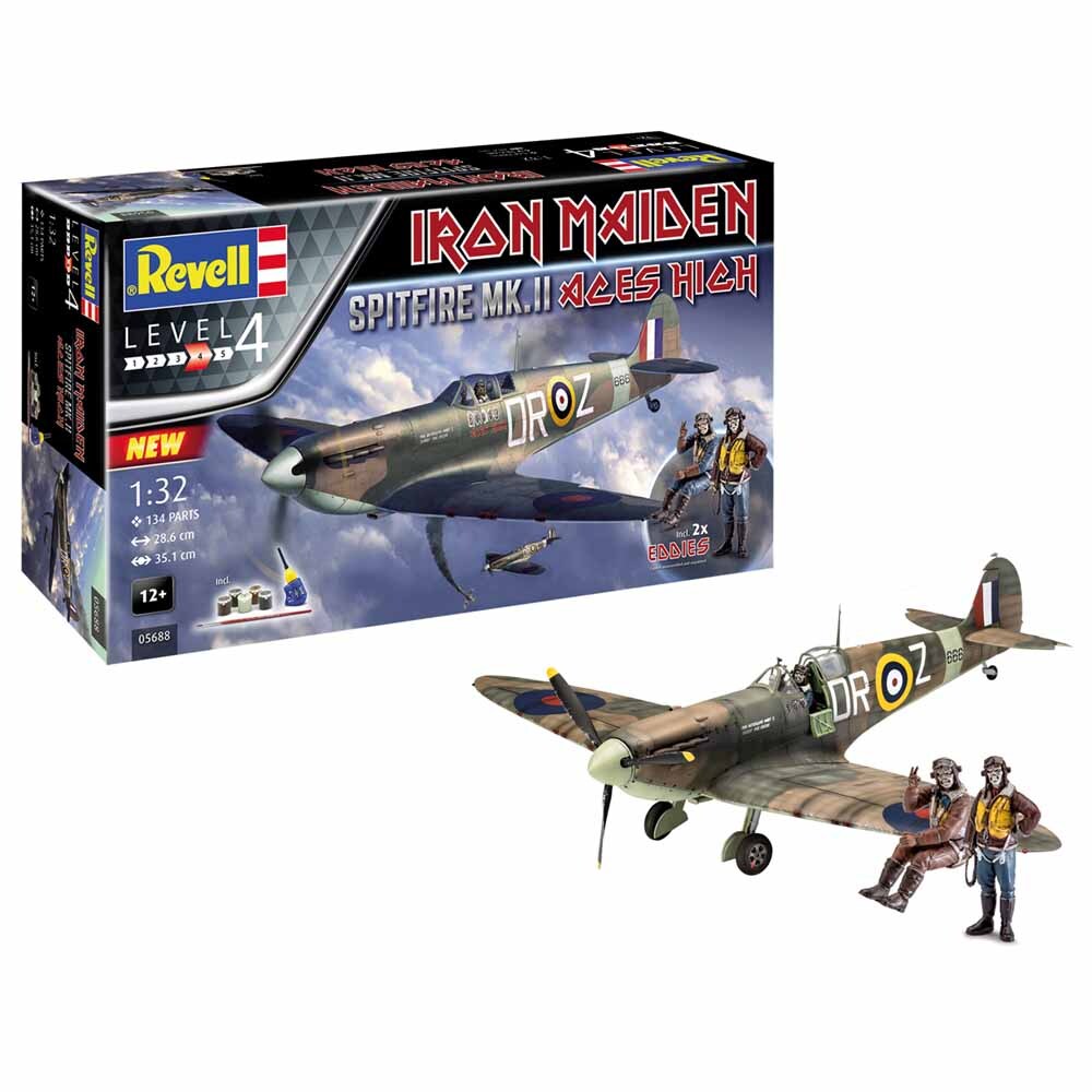 Revell - 1/32 Spitfire Mk.II "Iron Maiden  Aces High" Gift Set