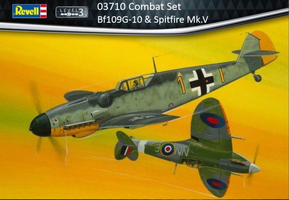 1/72 Bf109G10 and Spitfire Mk.V Combat Set  Model Set