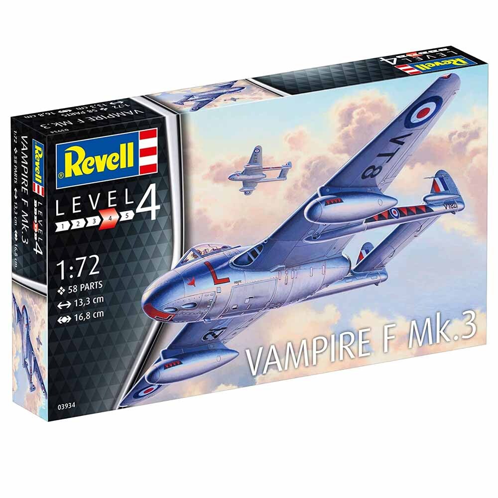 Revell - 1/72 Vampire F Mk.3 Model Set