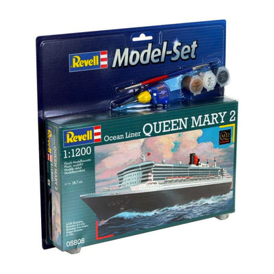 Revell - 1/1200 Ocean Liner Queen Mary  2 Model Set