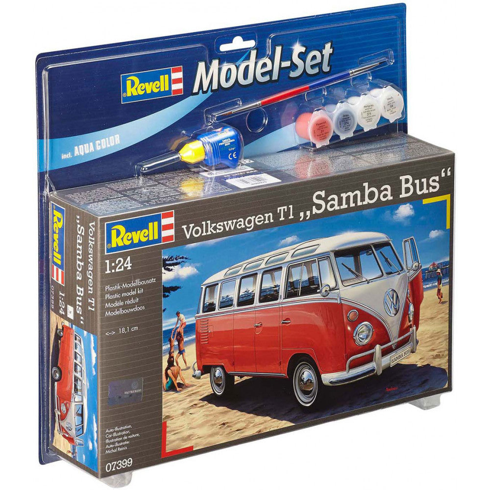 Revell - 1/24 Volkswagen T1 "Samba Bus"  Model Set