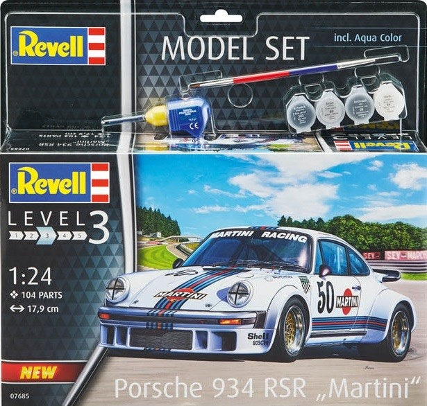 1/24 Porsche 934 RSR Martini Model Set