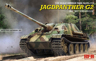 5022 1/35 Jagdpanther G2 w/full interior andworkable track links Plastic Model Kit