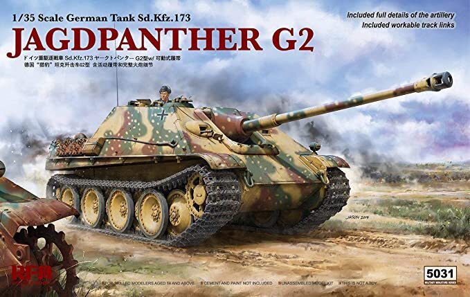 5031 1/35 Jagdpanther G2 w/workable track links Plastic Model Kit