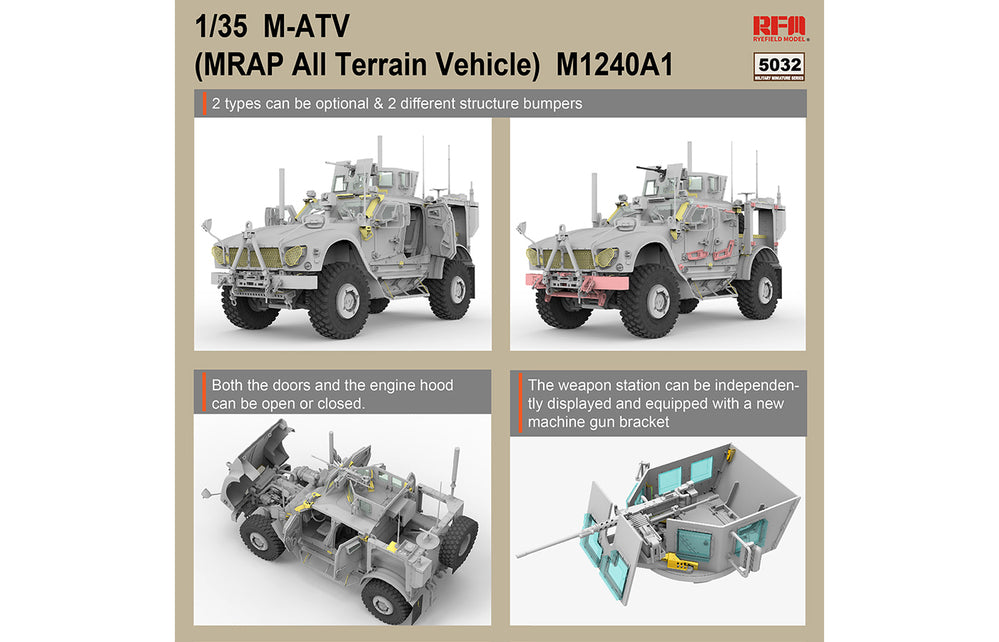 5032 1/35 Matv M1042A1 w/full interior Plastic Model Kit