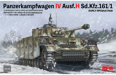 5046 Pz.kpfw.IV Ausf.H early production w/workable track links Plastic Model Kit