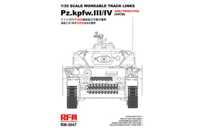 5047 Workable track links for Pz.III/IV.early production 40cm