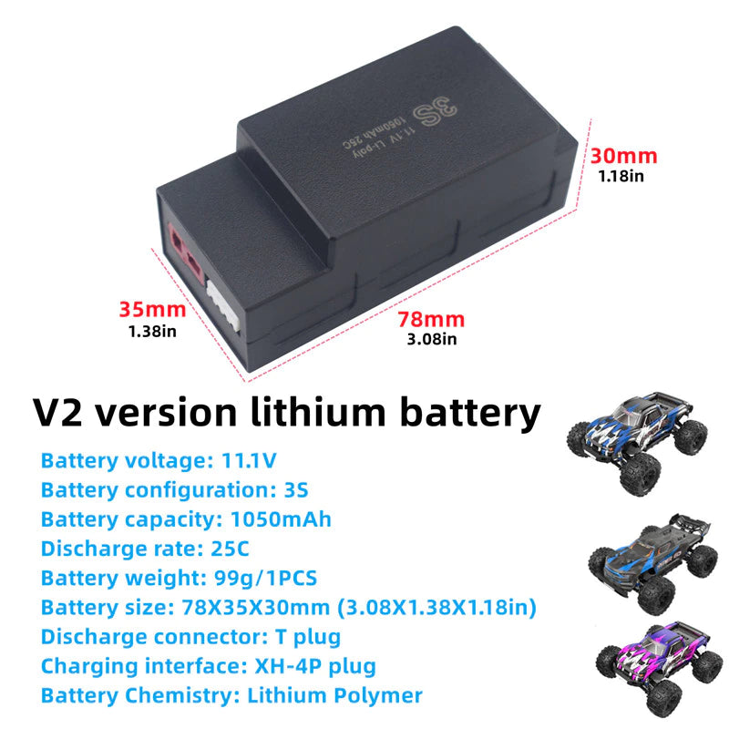 3S 11.1V 1050mAh Battery [B3105]