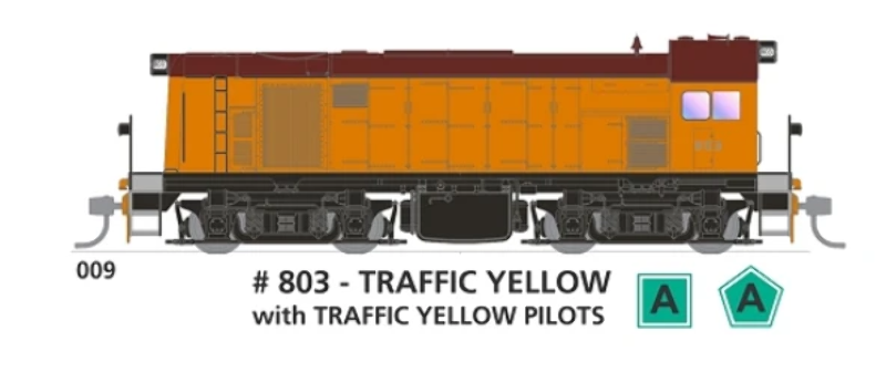 HO SAR 800 class  803 Traffic Yellow Yellow Pilots