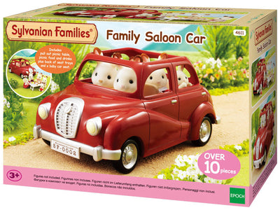 Family Saloon Car Red