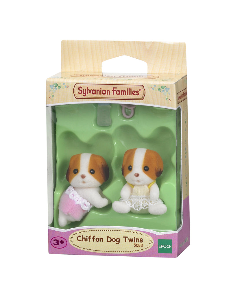 Chiffon Dog Twins with Bottle and  Pacifier