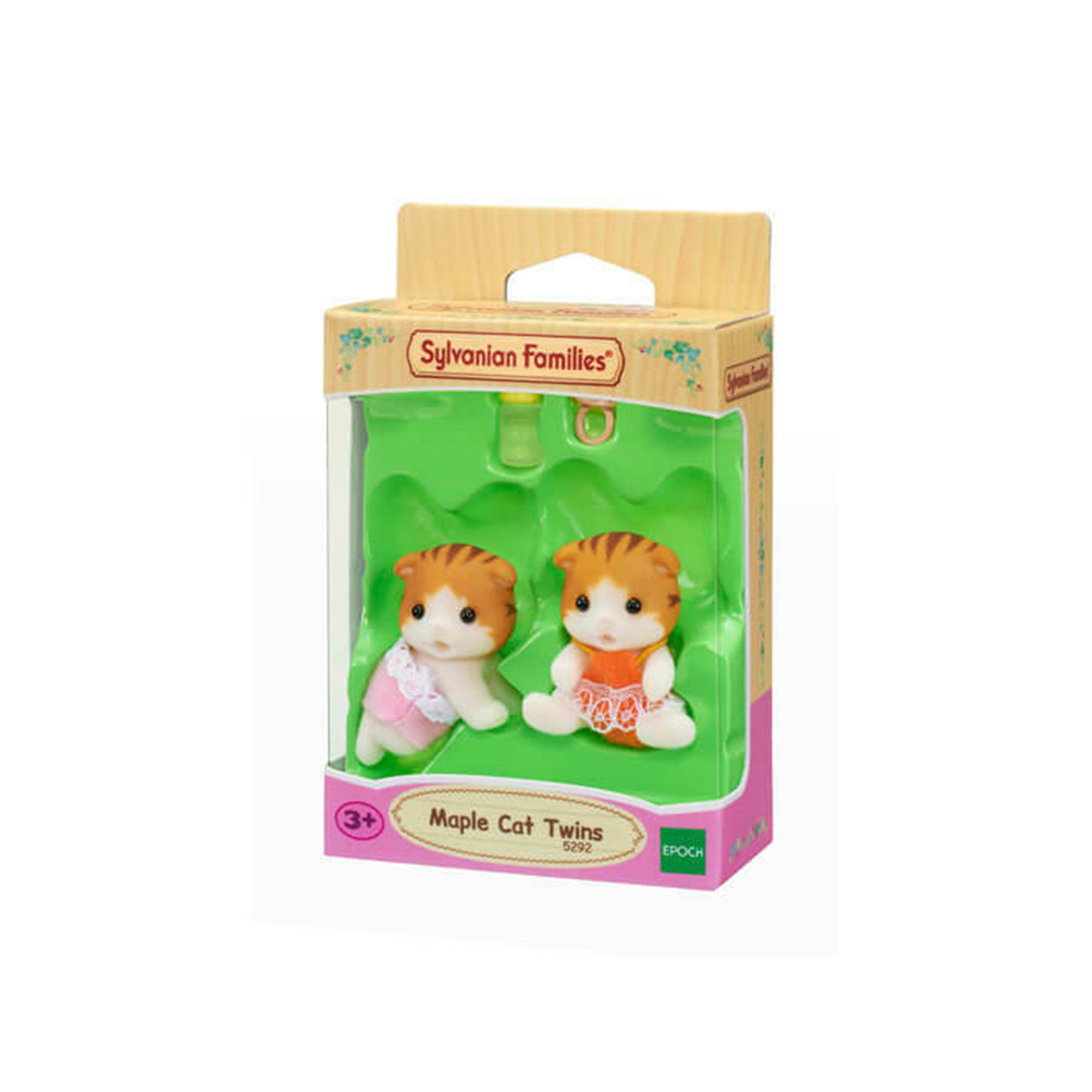 Maple Cat Twins with Bottle and Pacifier