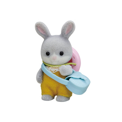 Cottontail Rabbit Baby with Bag and Hat