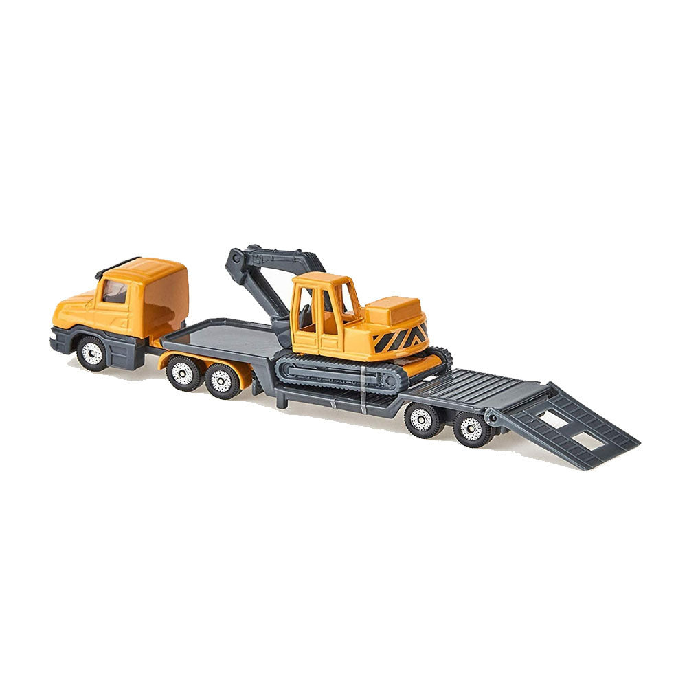 Low Loader with Excavator