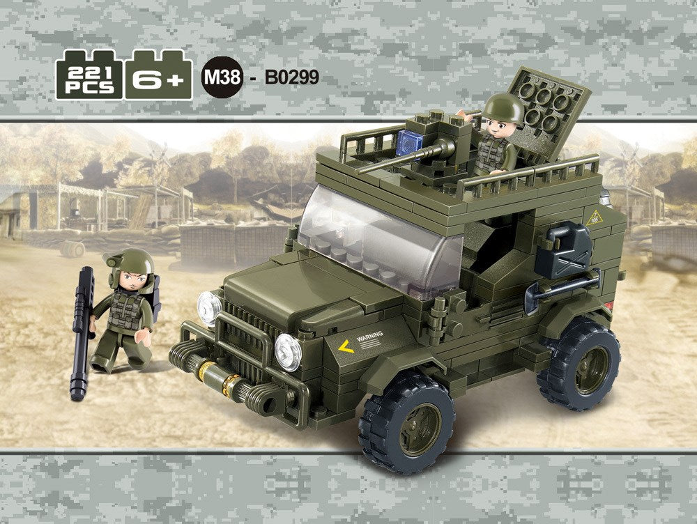 Model Bricks 221pc LF Army Jeep