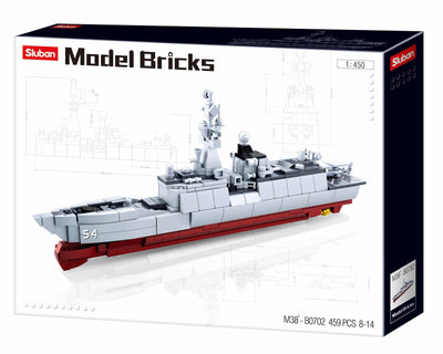 Sluban - 1:450 457pc Model Bricks Frigate 054A