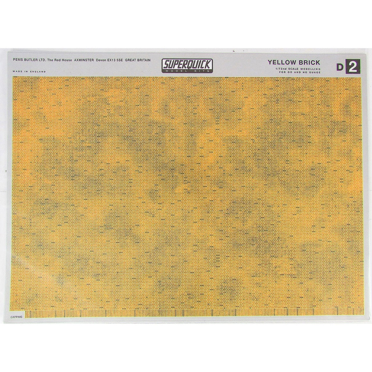 OO Yellow Brick 6 Sheets