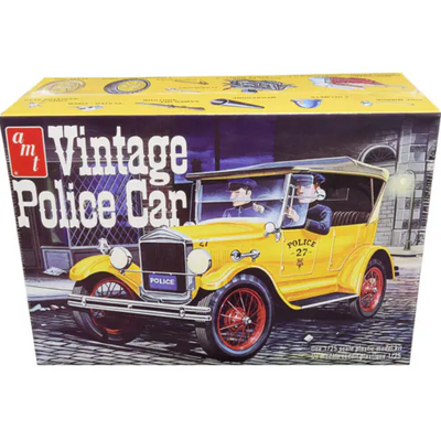1182 1/25 1927 Ford T Vintage Police Car Plastic Model Kit