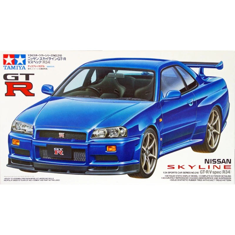 Tamiya 1/24 Nissan Skyline GTR R34 VSpec – Hobbyco