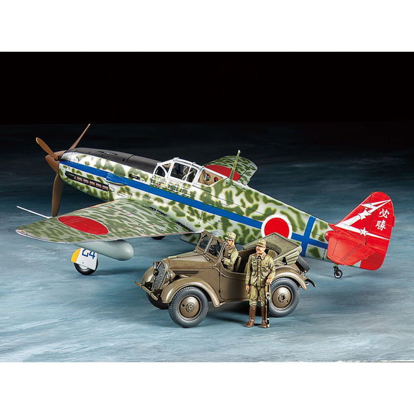 1/48 Kawasaki KI-61-ID Hien Tony and 4x4 Light Vehicle Kurogane Set