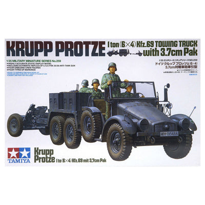 1/35 Krupp Protze 1Ton (6x4) Kfz.69 Towing Truck with 3.7cm Pak