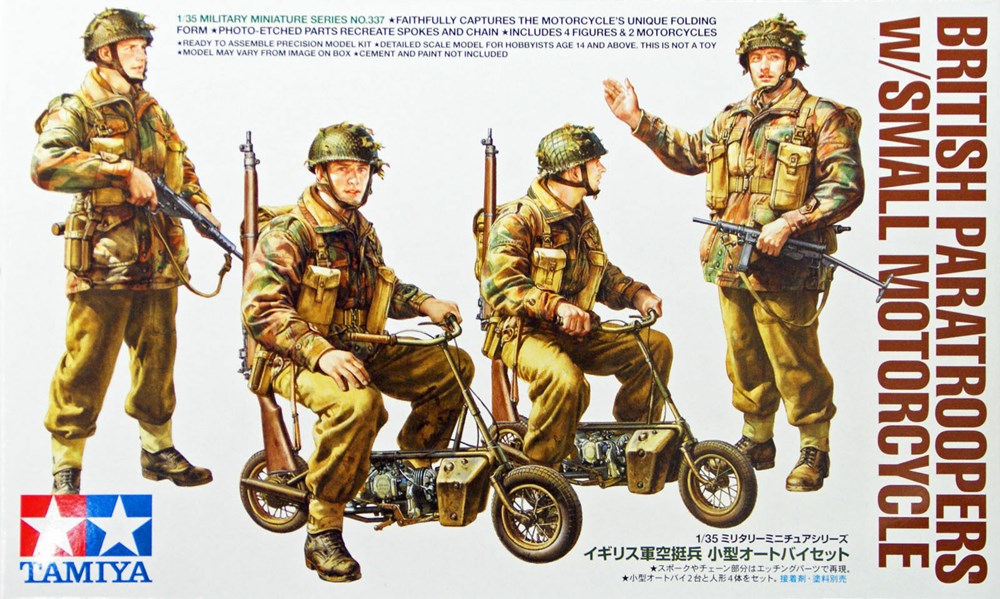1/35 British Paratroopers w/ Small  Motorcycle