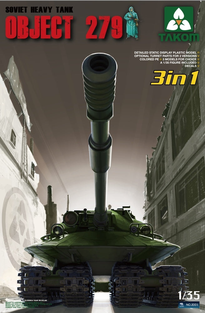 2001 1/35 Soviet Heavy Tank Object 279 (3 in 1) Plastic Model Kit