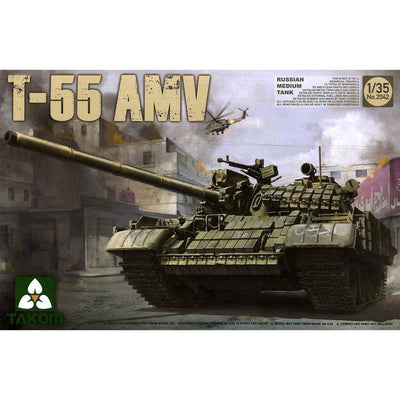 Takom - Takom 2042 1/35 Russian Medium Tank T-55 AMV Plastic Model Kit