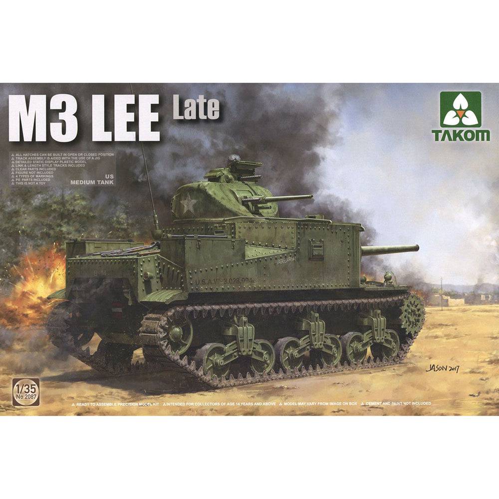 Takom - Takom 2087 1/35 US Medium Tank M3 Lee Late Plastic Model Kit