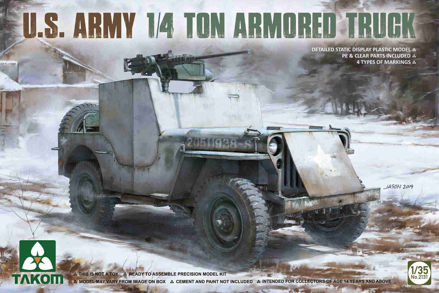 2131 1/35 U.S. Army 1/4 ton armored truck Plastic Model Kit